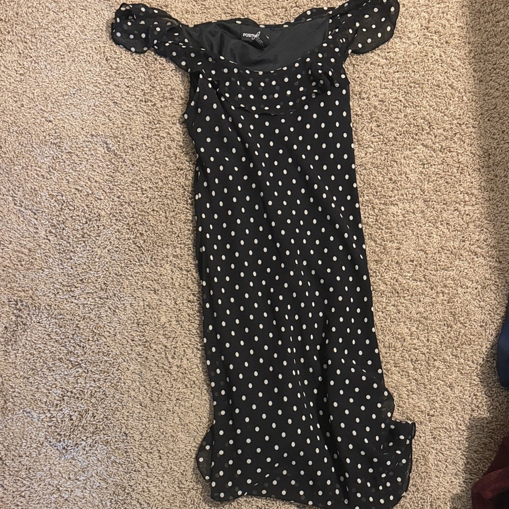 Black Polka Dot Dress